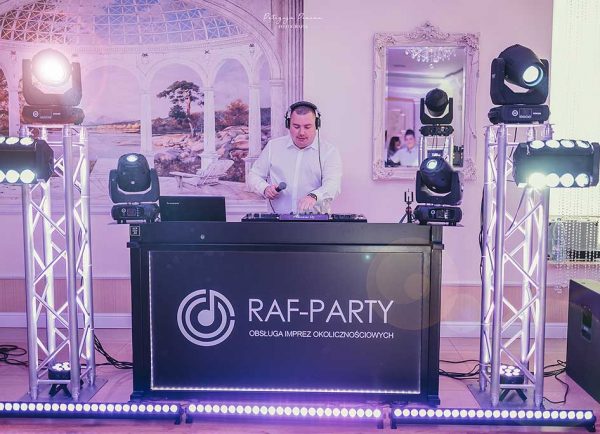 Profesjonalny DJ sprzęt na imprezę, wesele, urodziny, osiemnastka DJ Raf-Party